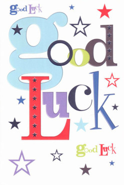 This expressive good luck card, admired by many throughout Wennington, channels the artistry and heart of the local community. With an oversized 'g' in a gentle pastel blue leading the charge, the typography dances across a snow-white canvas, alternating between lively reds, cool moss greens, and deep, regal purples. Every font feels handpicked, as if chosen by a florist who understands that small details matter-much like the thoughtful finishing touches seen in bouquets available for same-day delivery near Wennington Station. Scattered across the card are whimsical stars in subtle lavenders, rich indigos, and bold navy tones, each one sparkling like the hopes and dreams being wished upon in this charming village. The sensation of the card's silky, quality cardstock is matched only by the emotional weight it carries: reassurance, encouragement, and genuine belief. Ideal for milestones-be it the first day at a new school or a leap into a dream opportunity-this card feels deeply personal, like encouragement passed from neighbor to neighbor. In every element, it carries the gentle optimism and heartfelt support that define Wennington's spirit, making it as meaningful to give as any bouquet expertly prepared nearby.